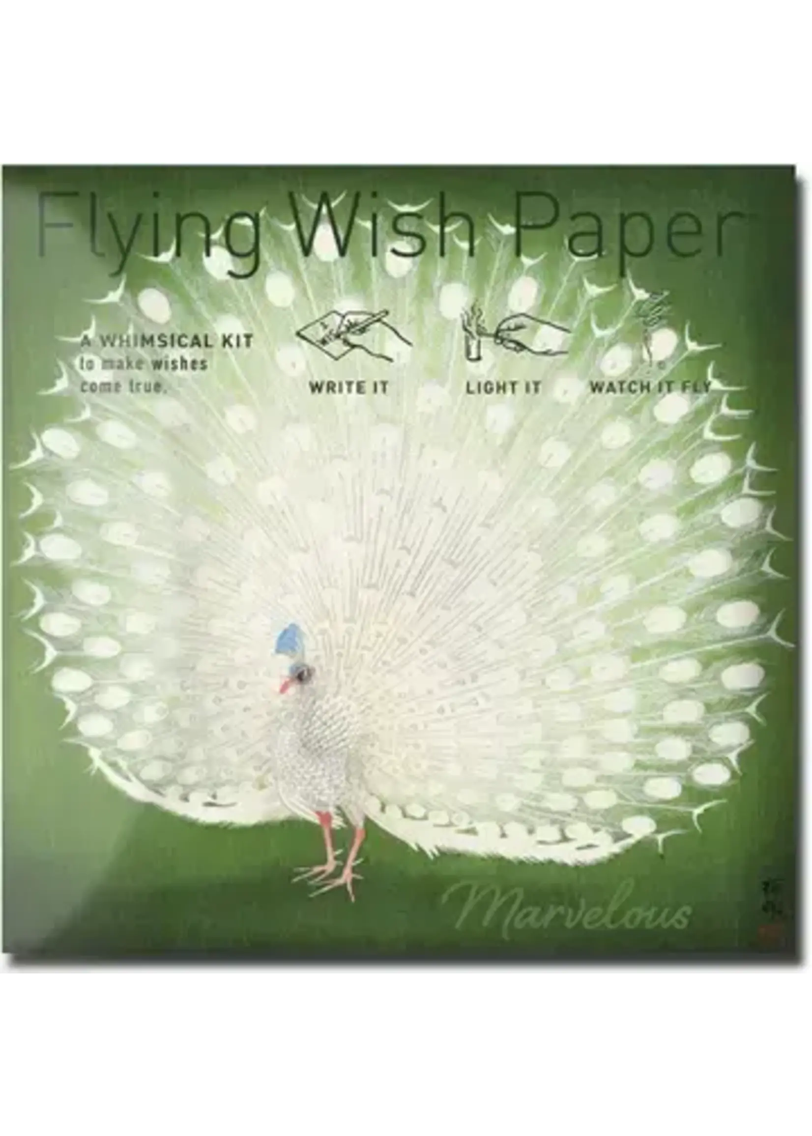 Flying Wish Paper Peacock
