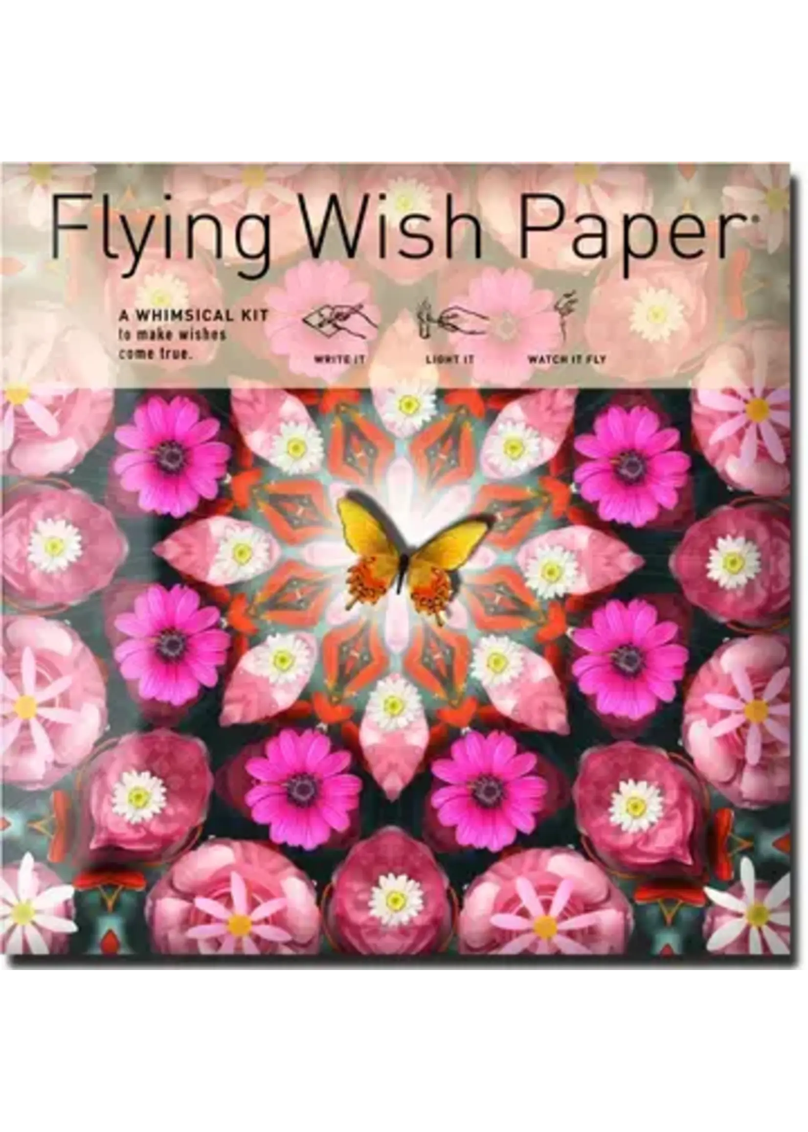Flying Wish Paper Large Pink Butterfly