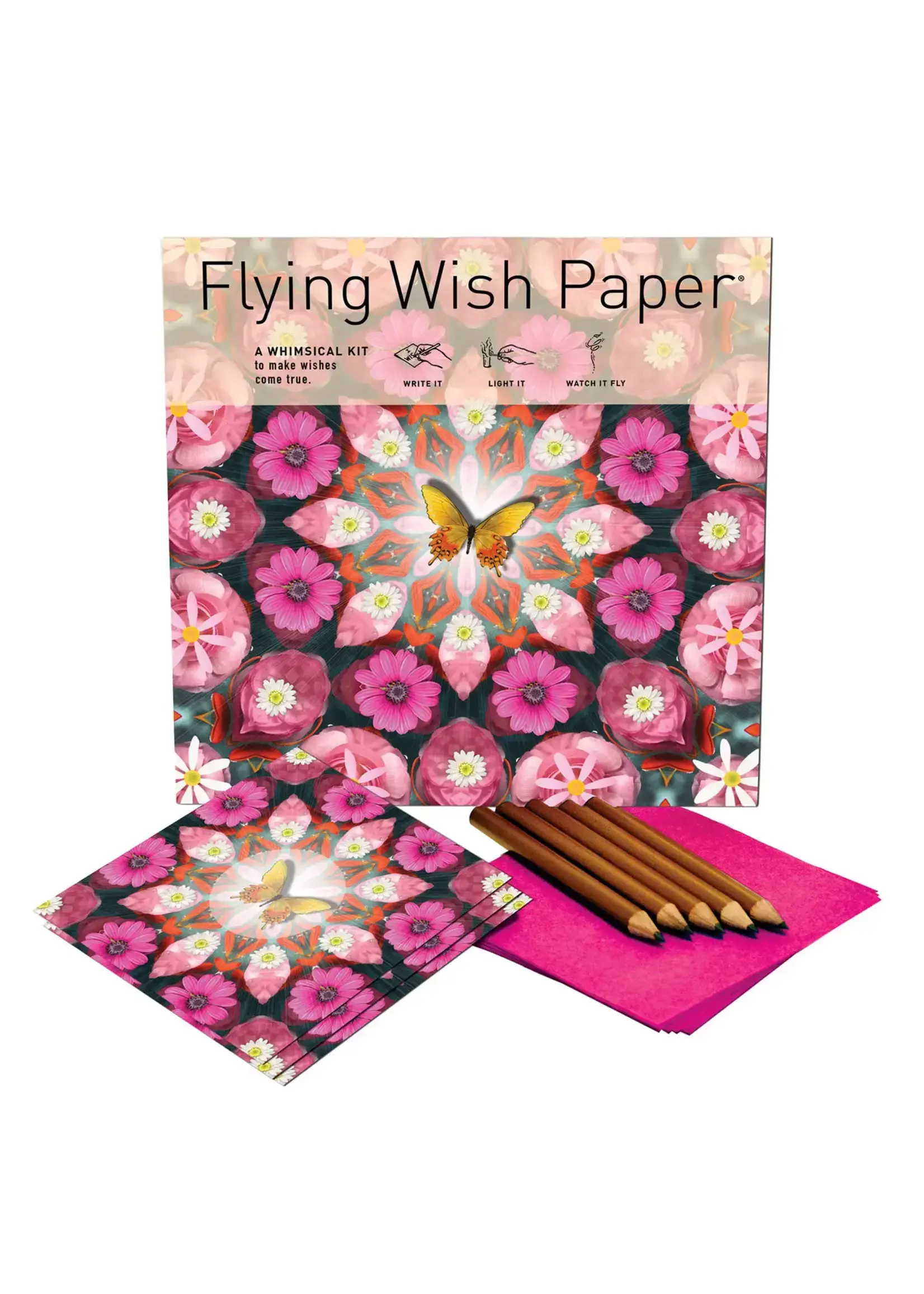Flying Wish Paper Large Pink Butterfly