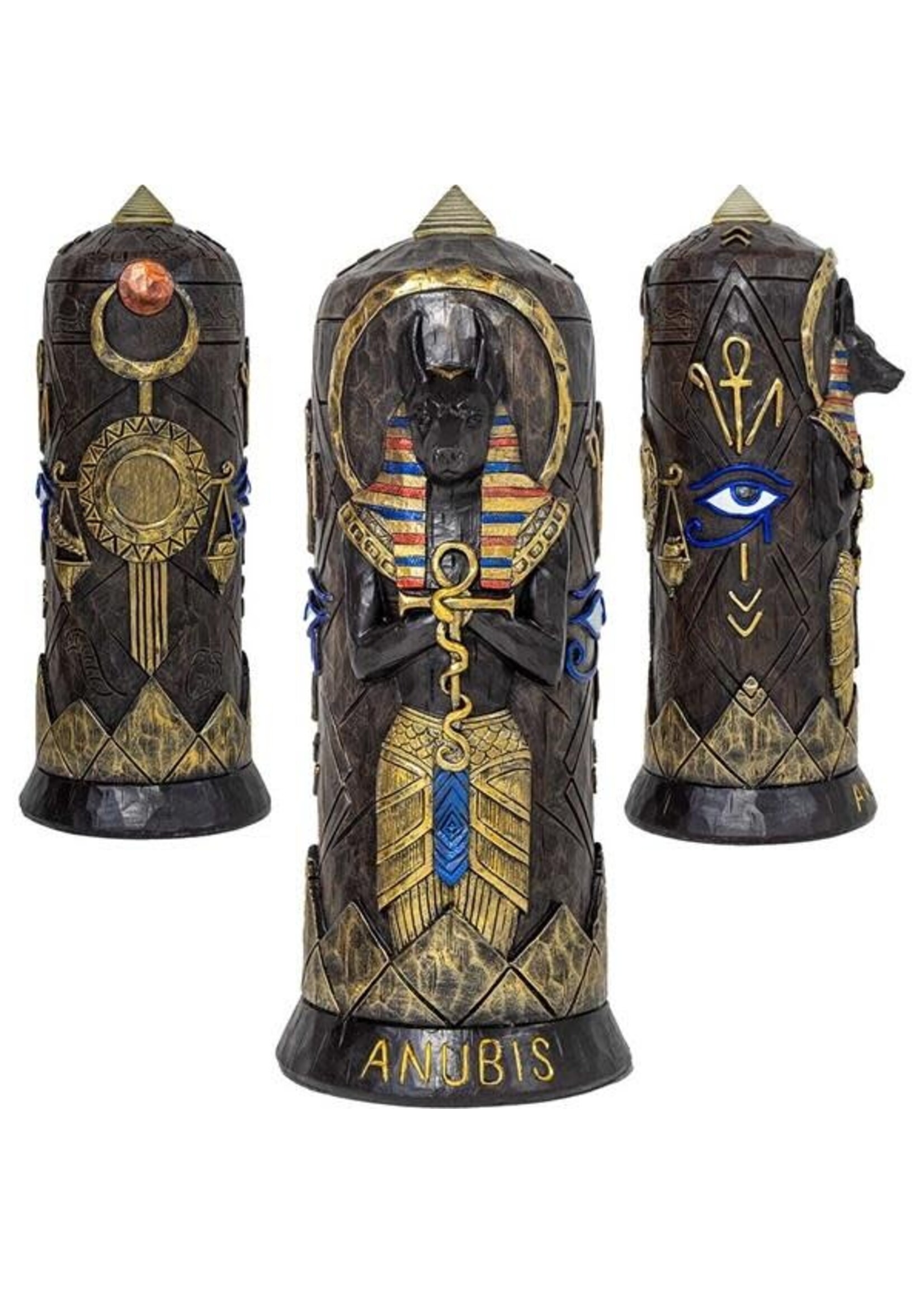 Polyresin Staue W/ LED Light ANUBIS