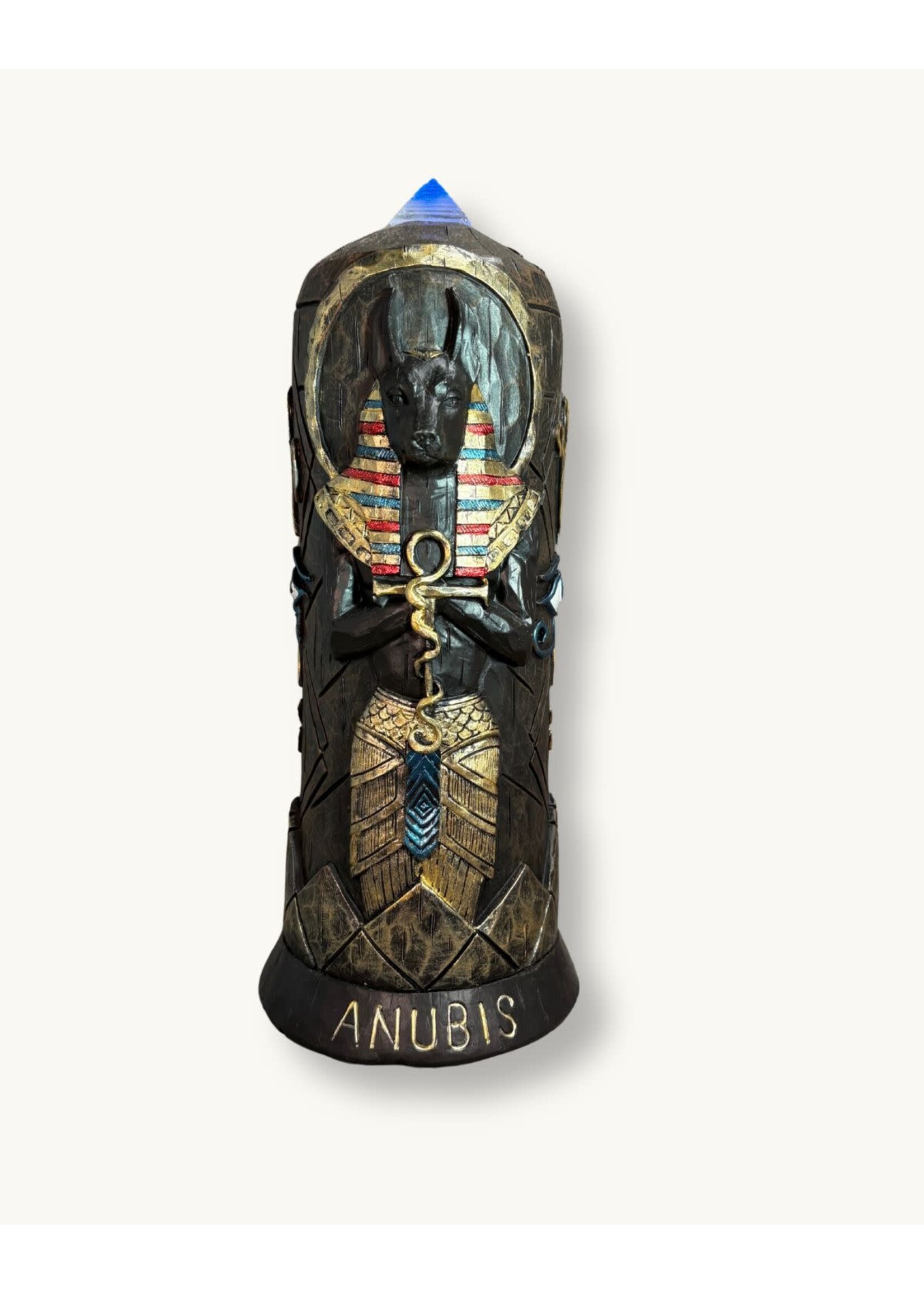 Polyresin Staue W/ LED Light ANUBIS
