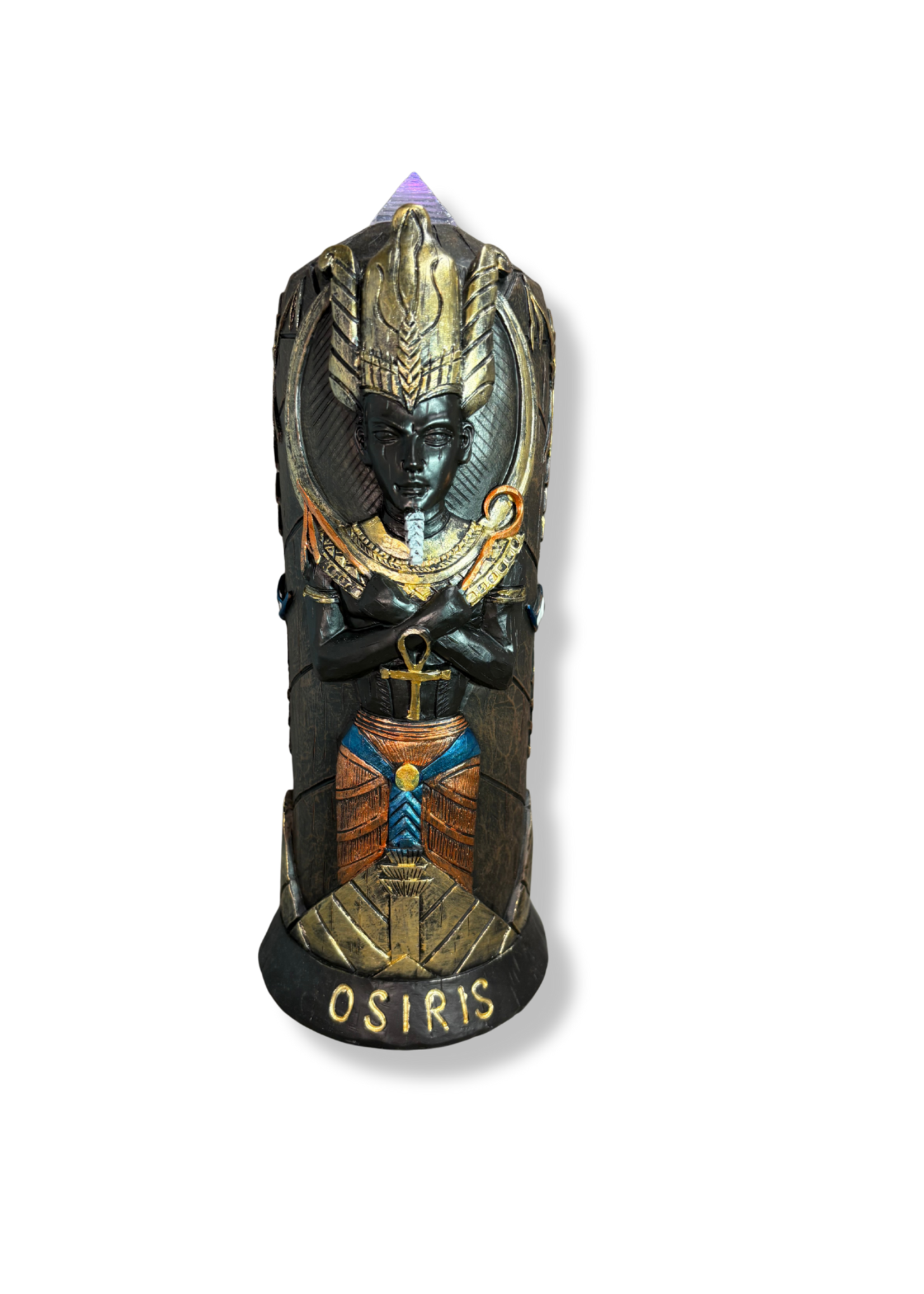 Polyresin Staue W/LED Light OSIRIS