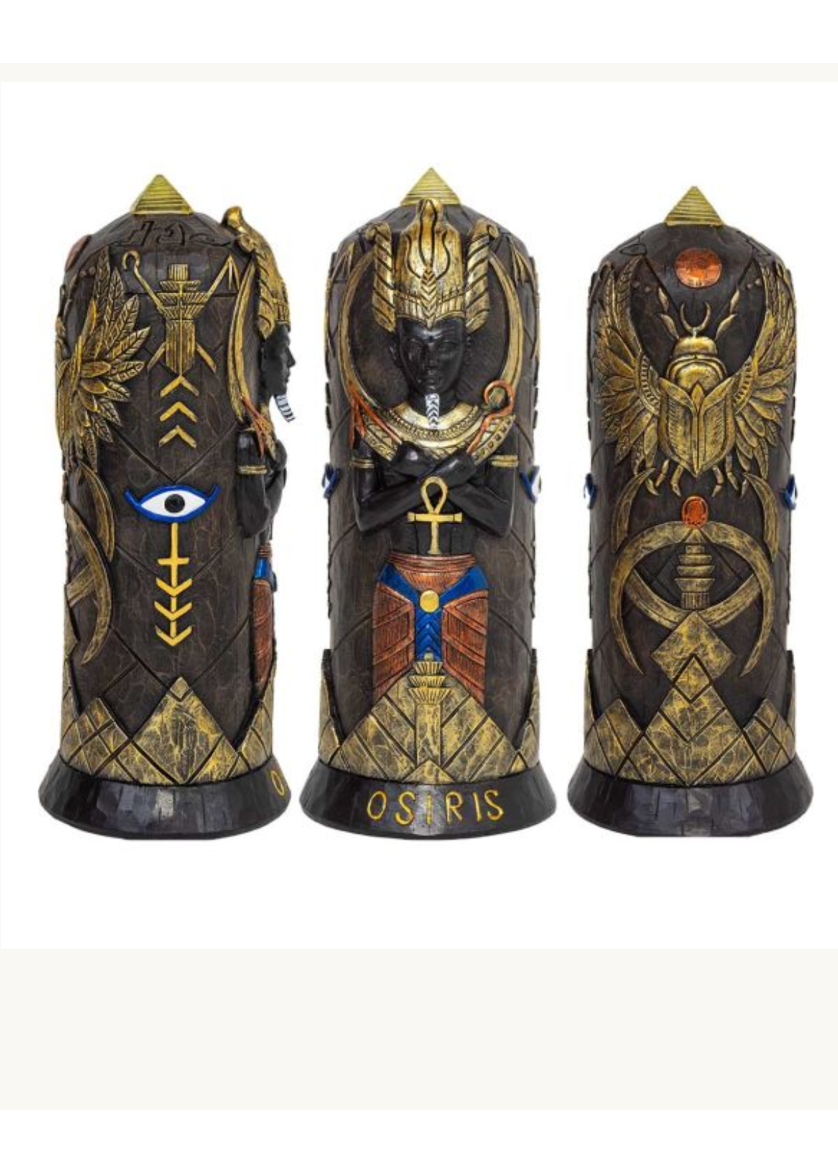 Polyresin Staue W/LED Light OSIRIS