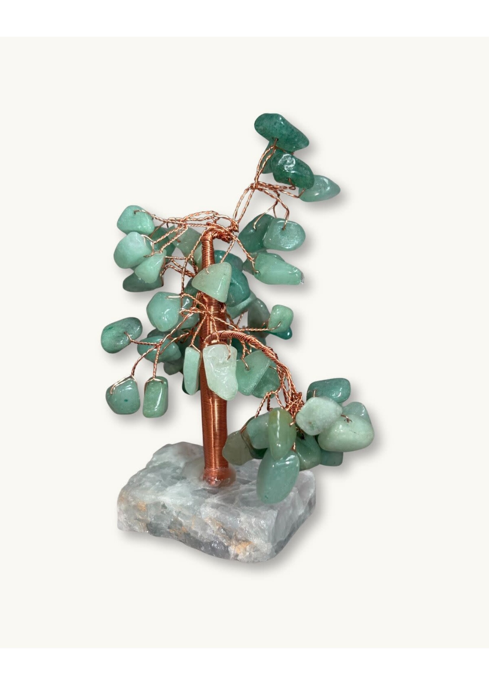 Lucky Stone Tree Jade 2.5" D x 6.5"