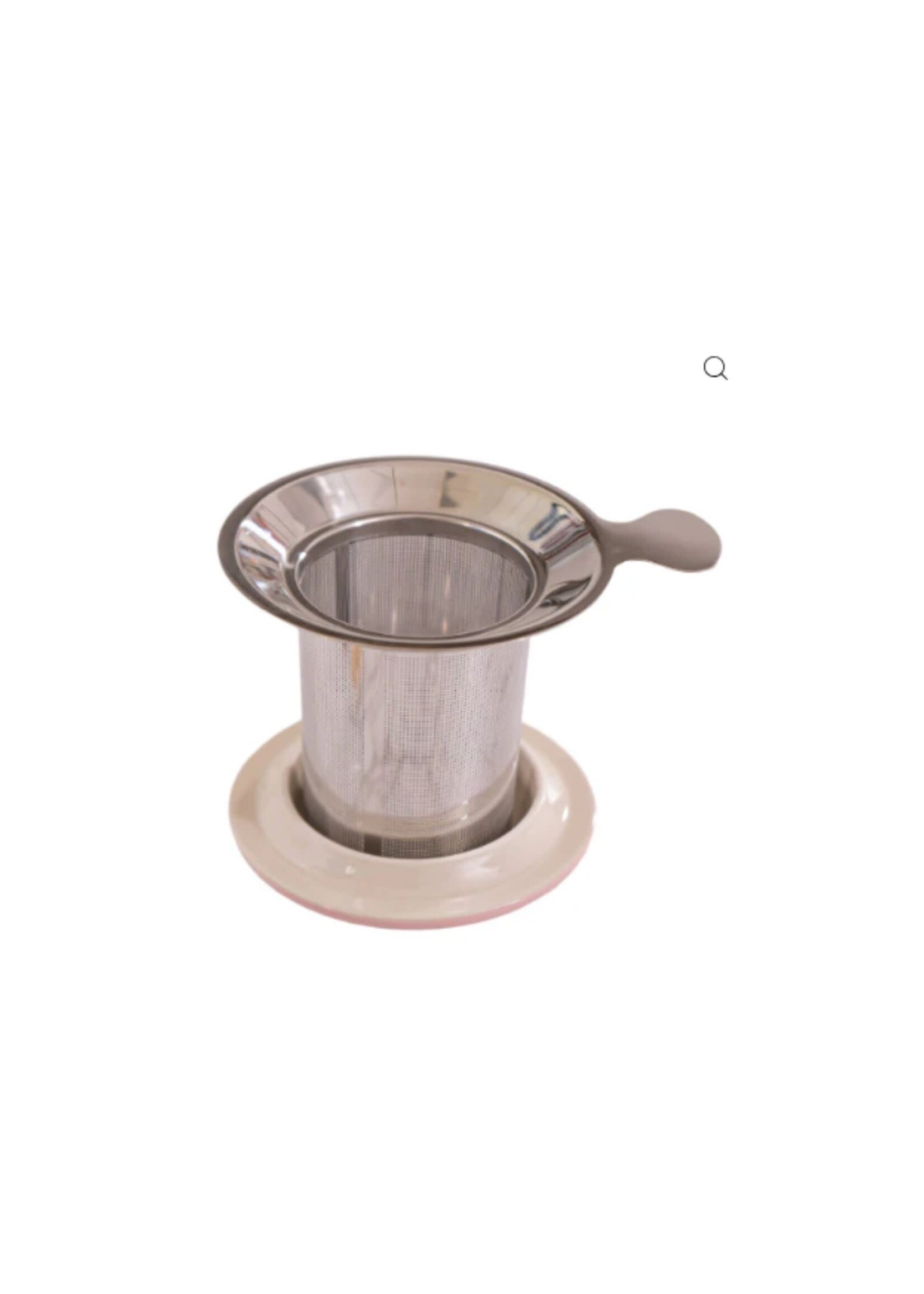 Tea Mug with Lid and Infuser Festival Fan 15oz