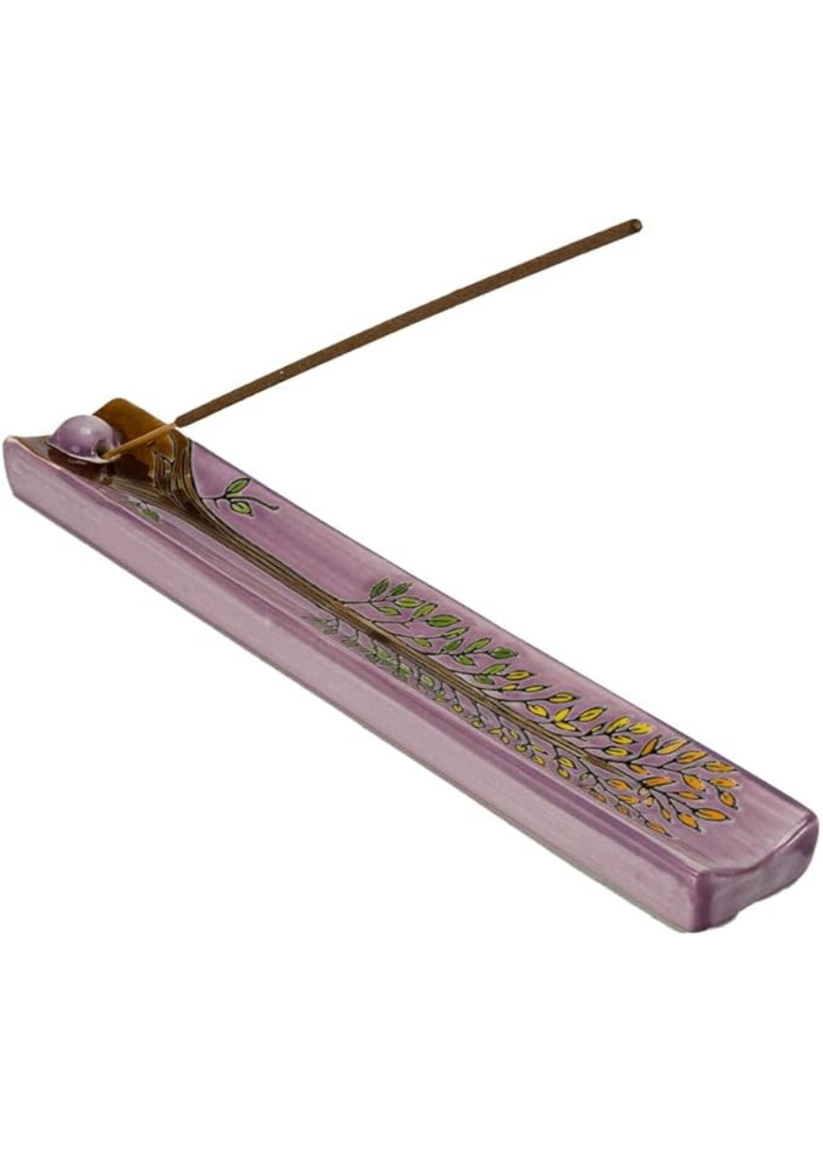 Incense Holder Handpainted Ceramic Tree of Life 9 inch