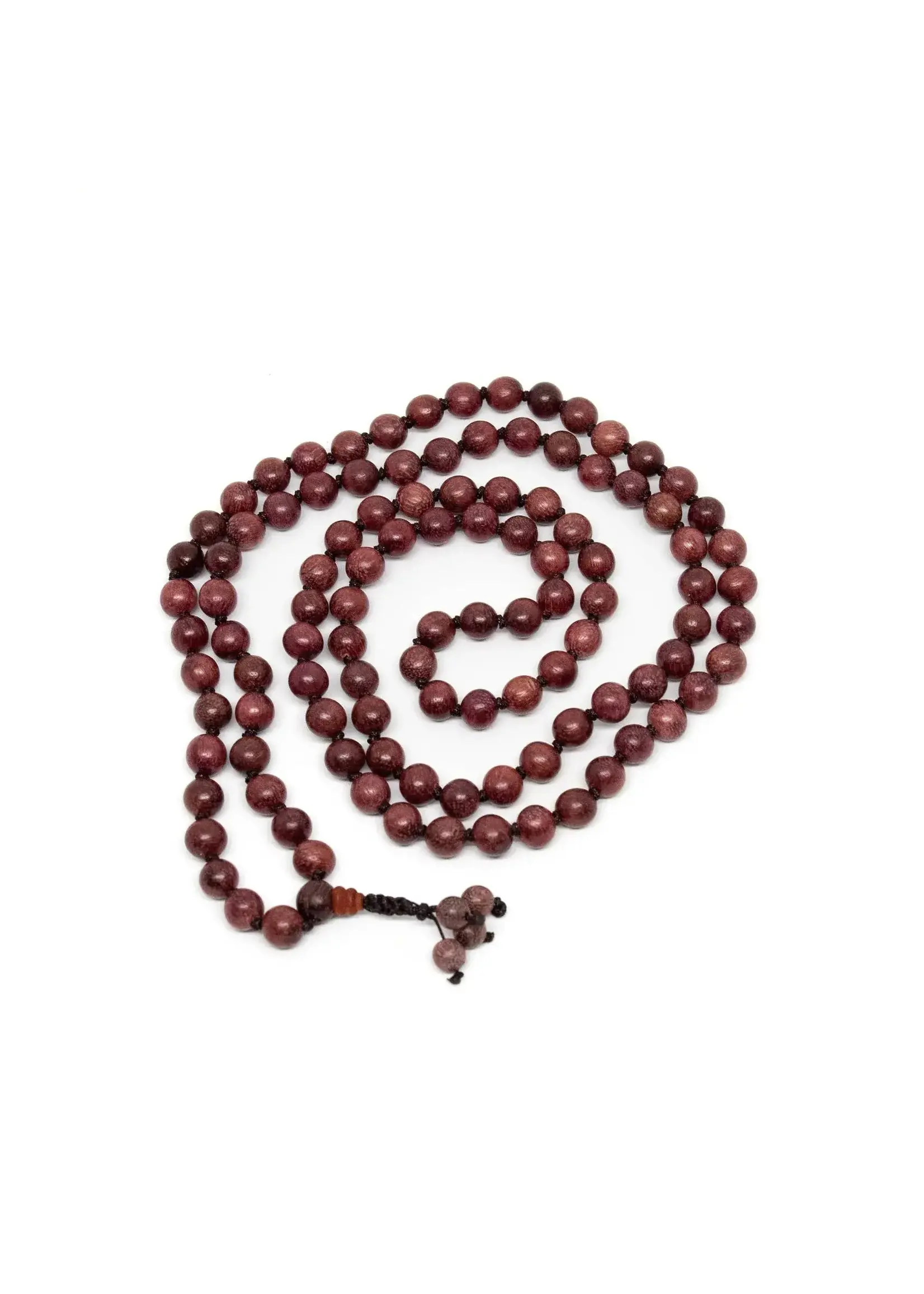 Mala Prayer Purpleheart Wood Stretchy 108 Bead 8mm