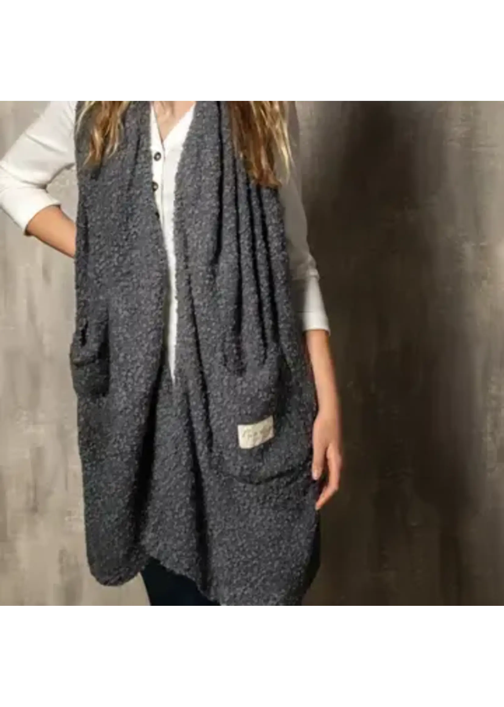 Giving Shawl Charcoal