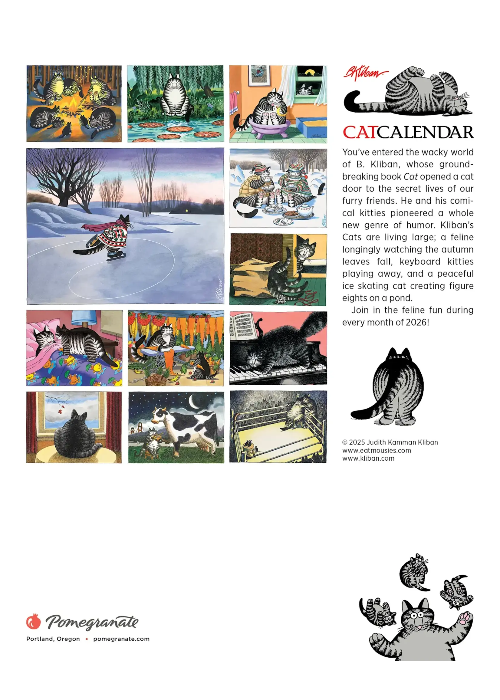 Calendar 2026 Mini B Kliban Cat