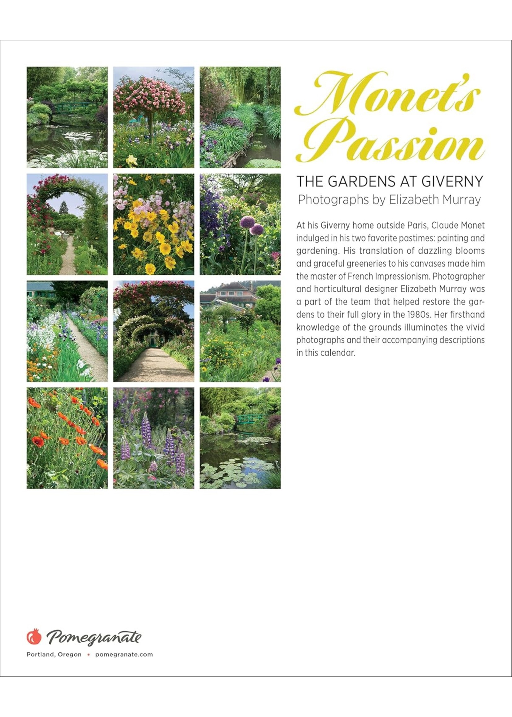 Calendar 2026 Mini Monet's Passion