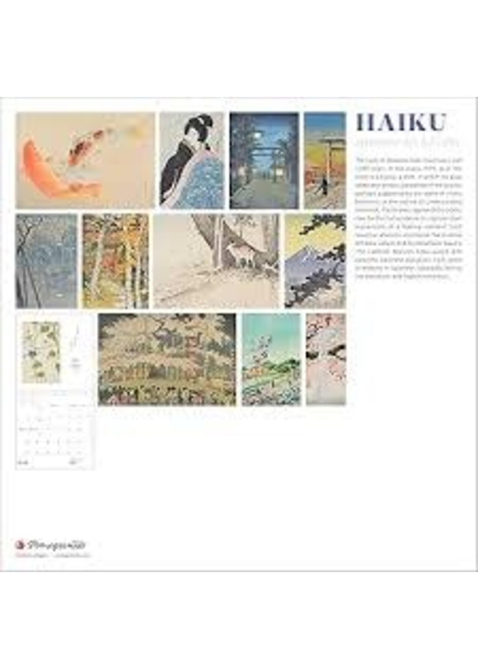 Calendar 2026 Haiku Japanese Art and Poetry