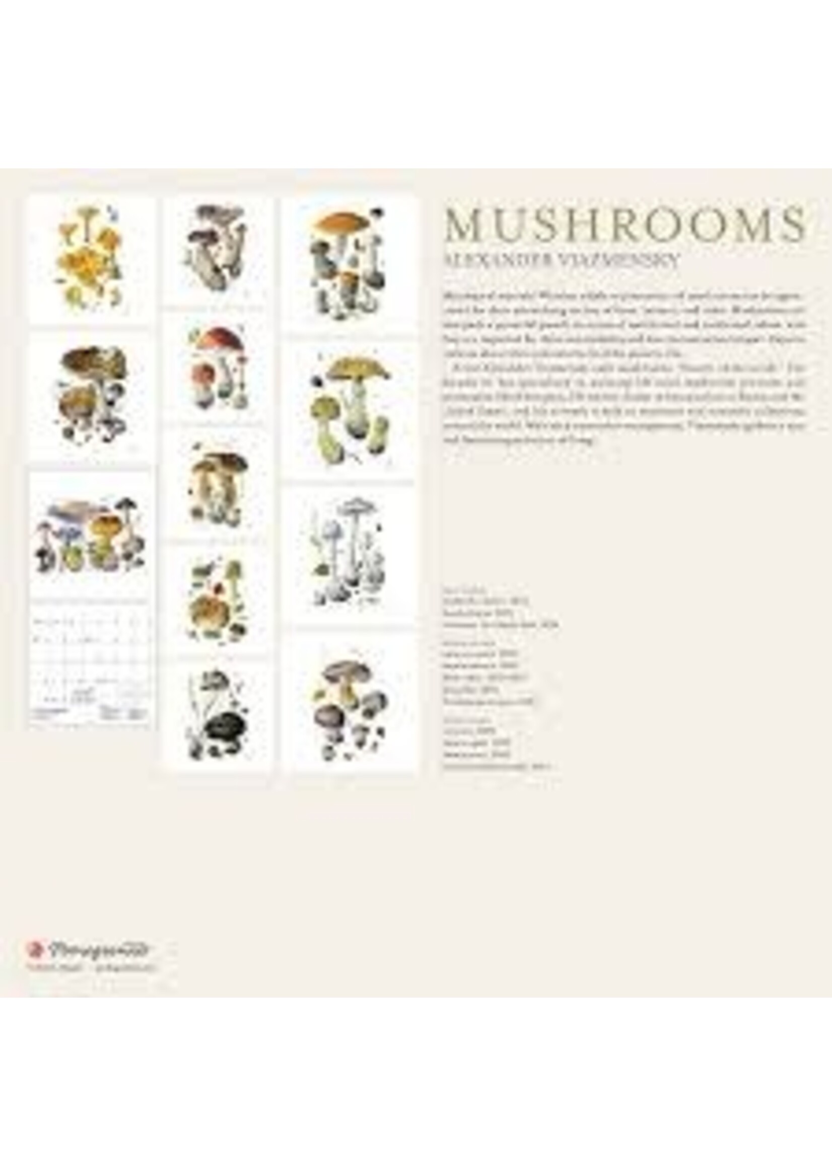 Calendar 2026 Mushrooms Alexander Viazmensky