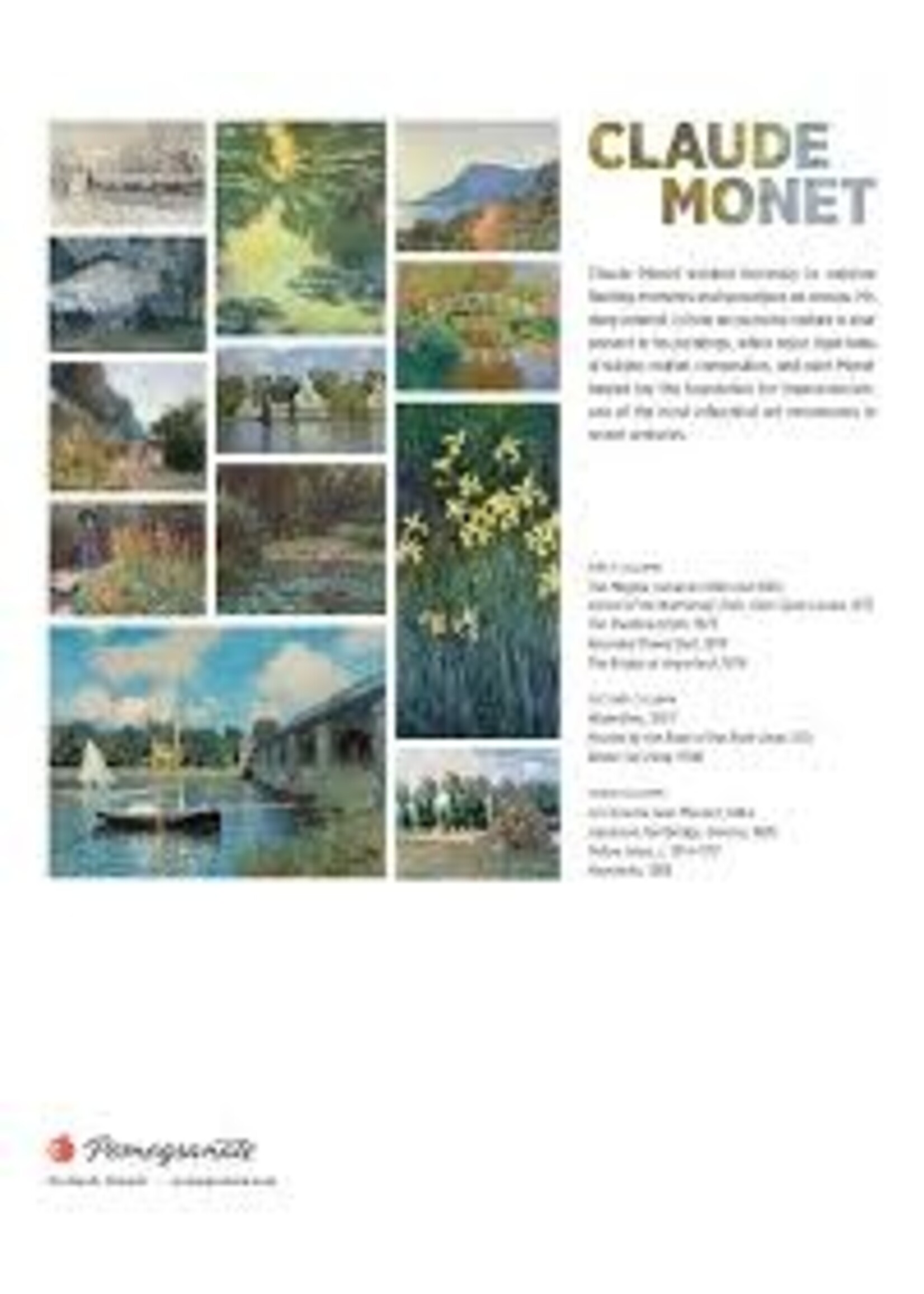 Calendar 2026 Claude Monet