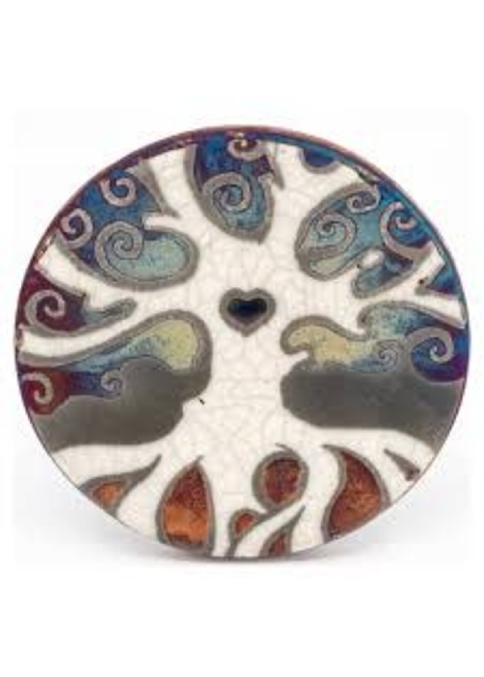 Raku Coasters Tree Of Life 4pk
