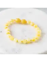 RBAmber Bracelet Butter Baltic Amber 7"