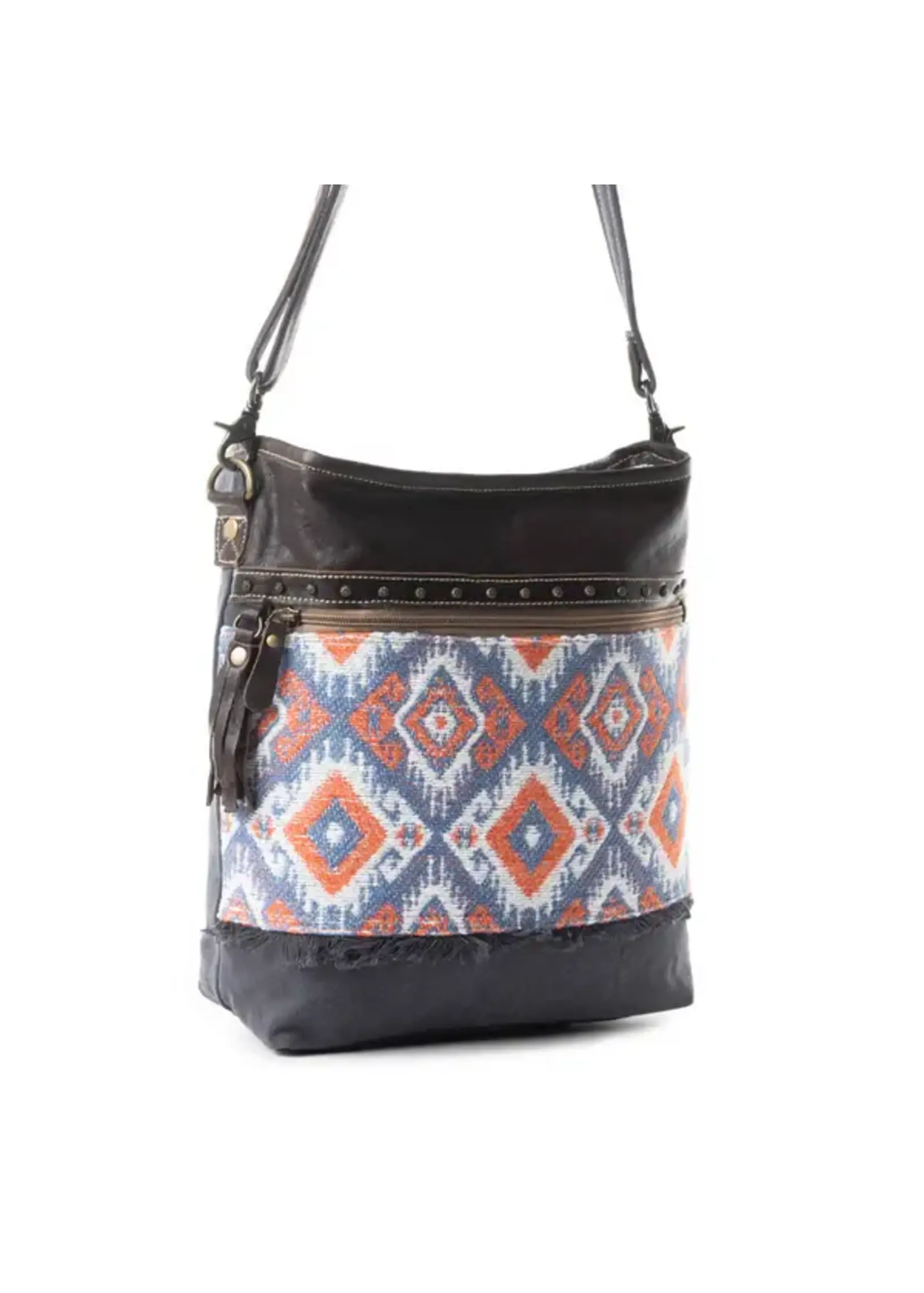 Myra Bags Taupe Brown Shoulder Bag