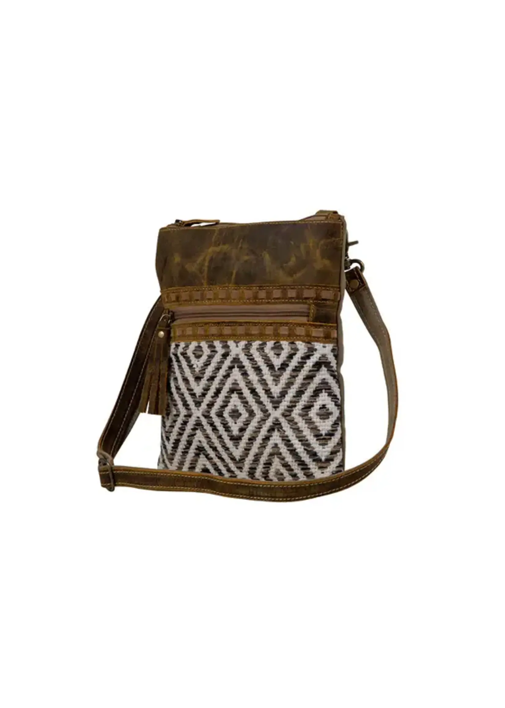Myra Bags Sand Weaver Small Crossbody