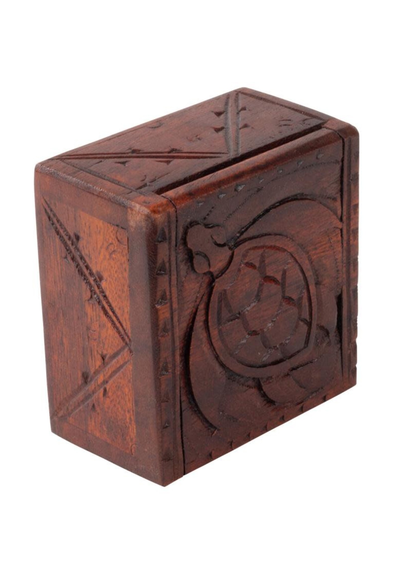 Turtle Wooden Box 3.75" x 3.75"