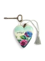 Art Hearts with key Grateful