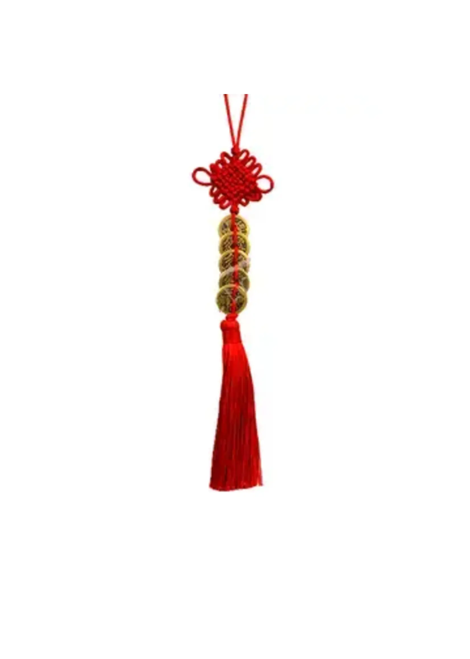 Feng Shui Hanging Coin Row 12"L