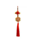 Feng Shui Hanging Multi Coin Bow 13.5"L