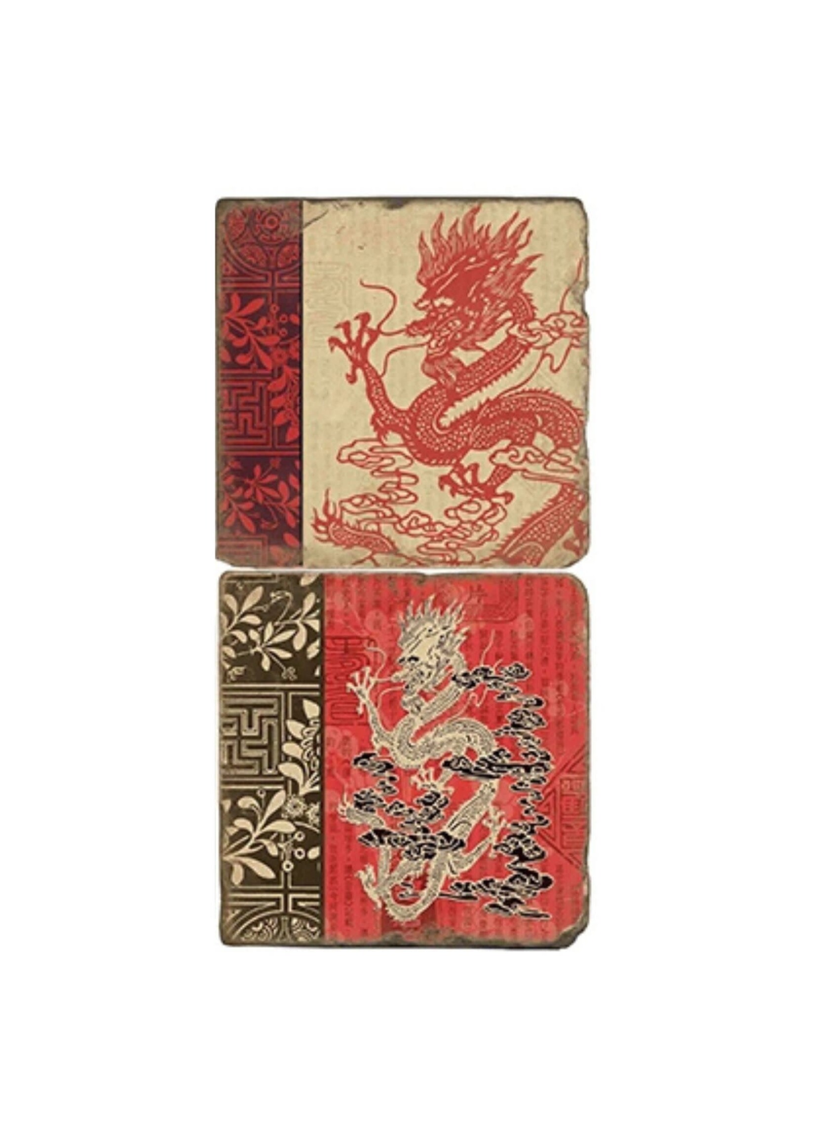 Studio Vertu Red Dragon Coasters 2pc