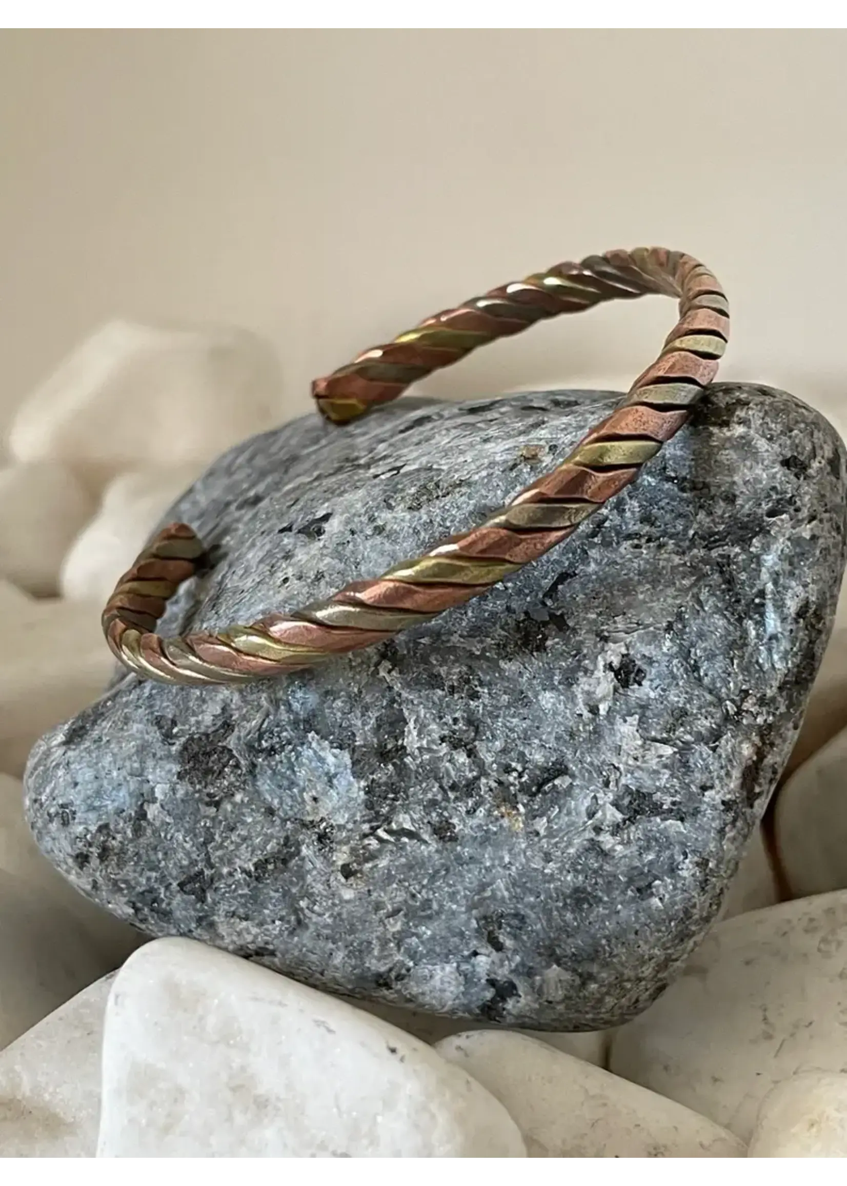 Bracelet Copper and Brass Twist Wide