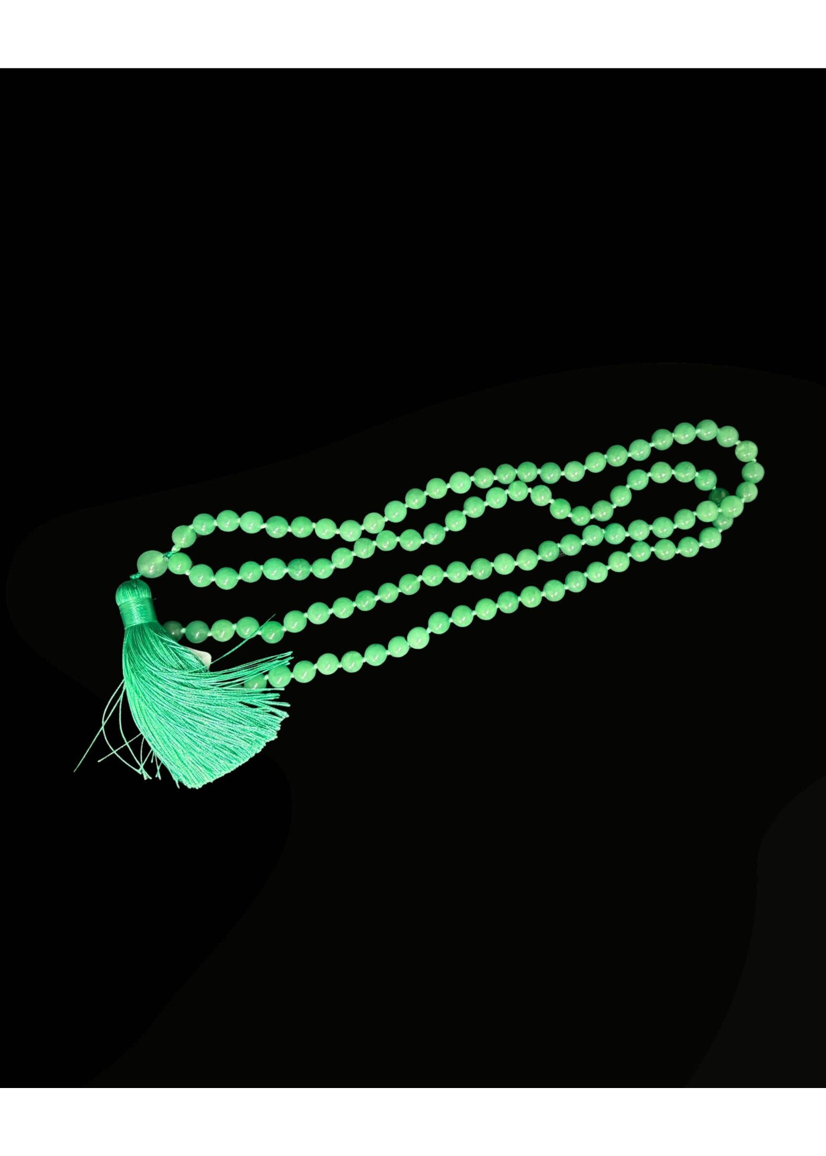 Pangaea MALA Green Aventurine Knotted 108