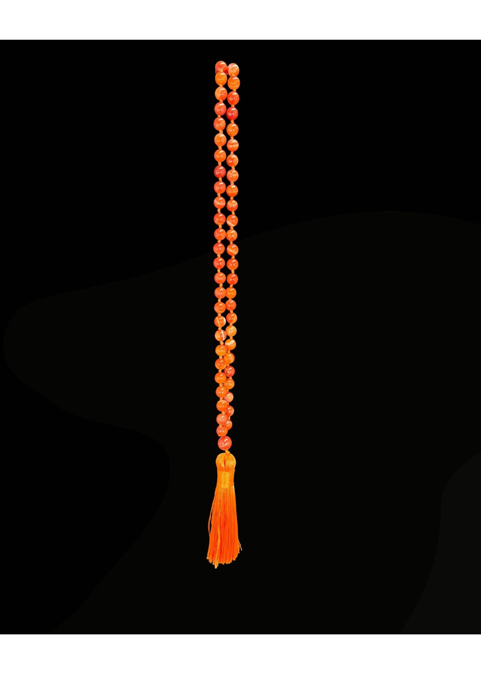 Pangaea MALA Carnelian Knotted 108