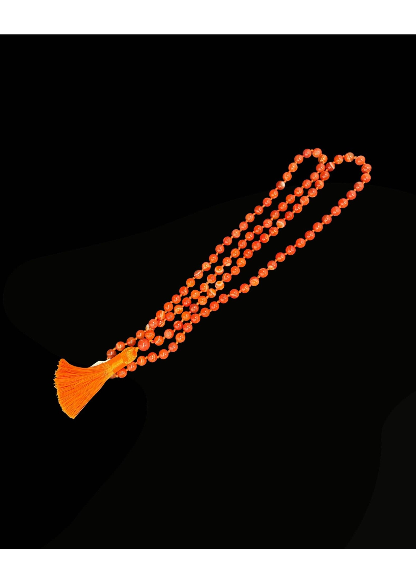 Pangaea MALA Carnelian Knotted 108