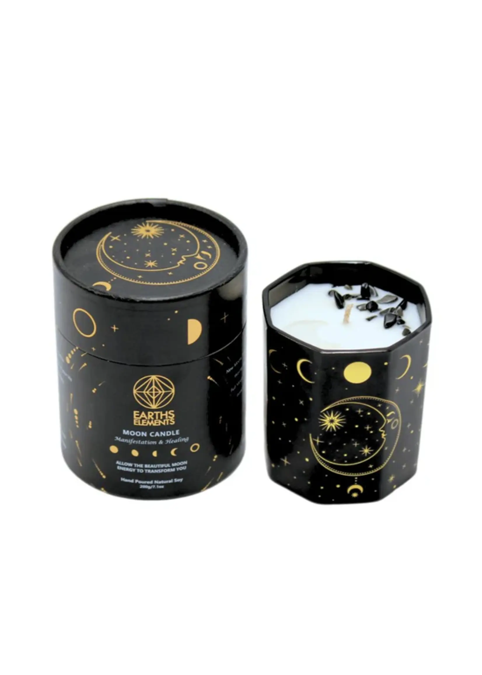 Candle Crystal Moon Phase