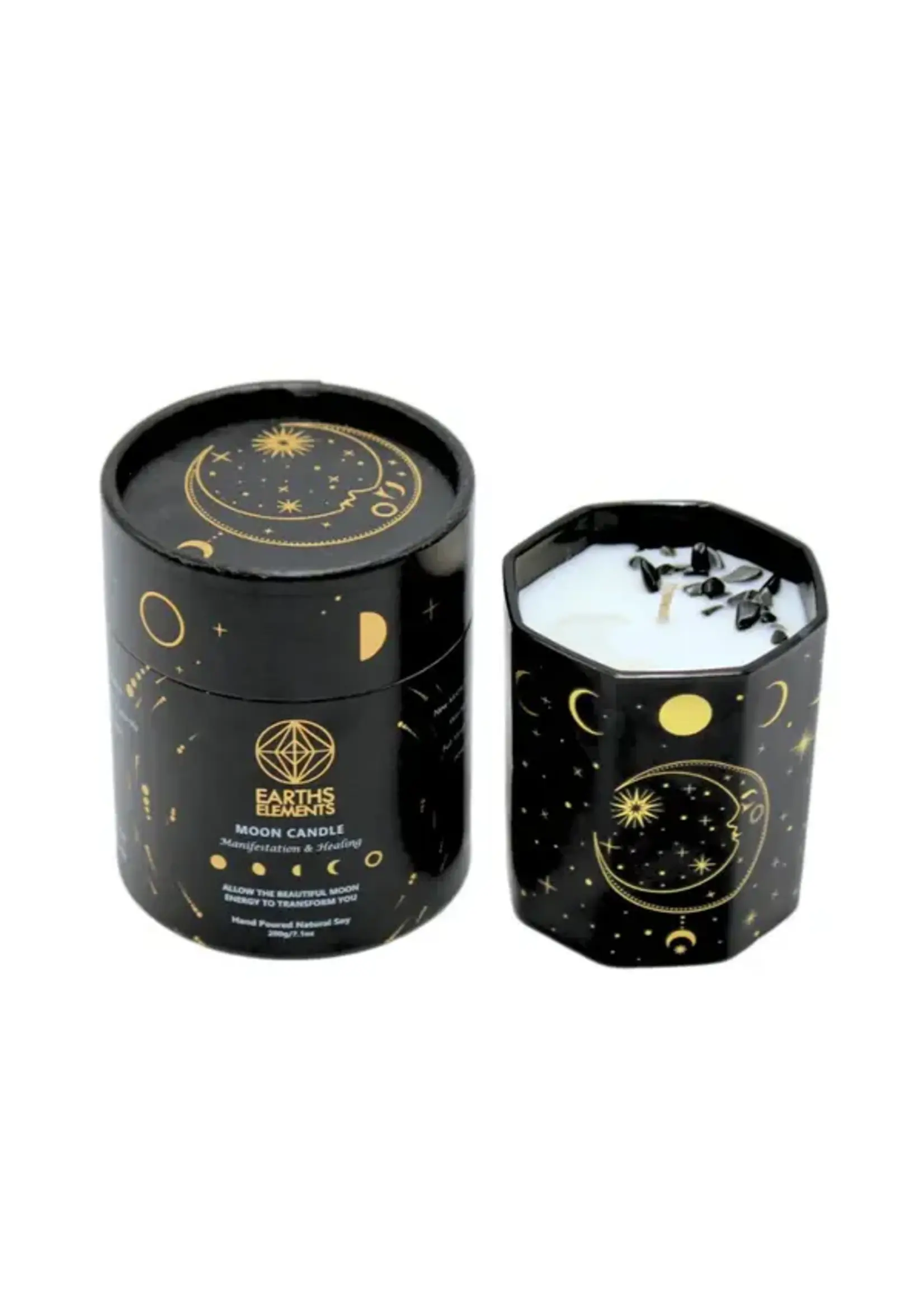 Candle Crystal Moon Phase