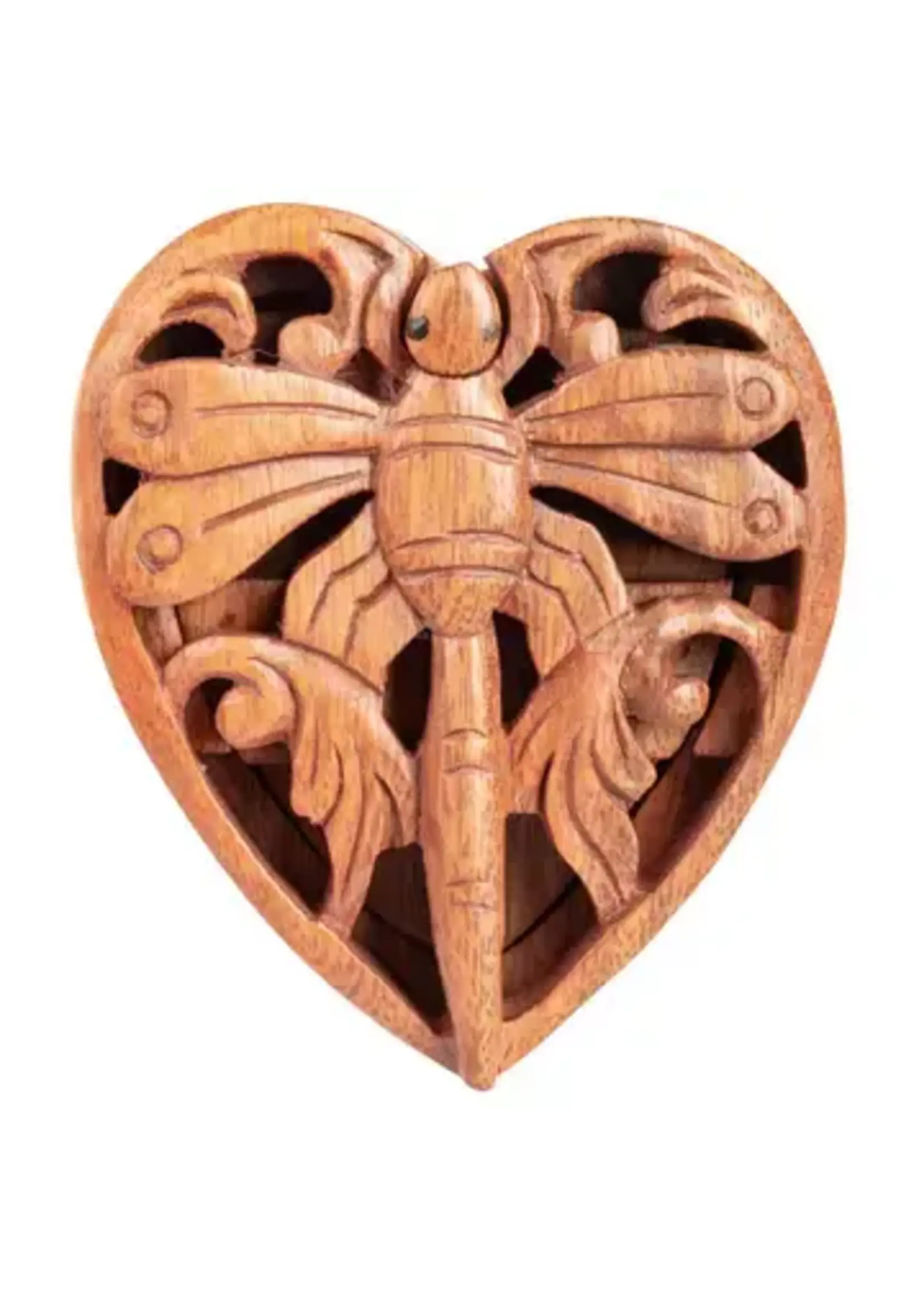 Wooden Puzzle Box Dragonfly