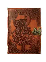 Journal Leather Fairy Moon Tarot 5"x7"