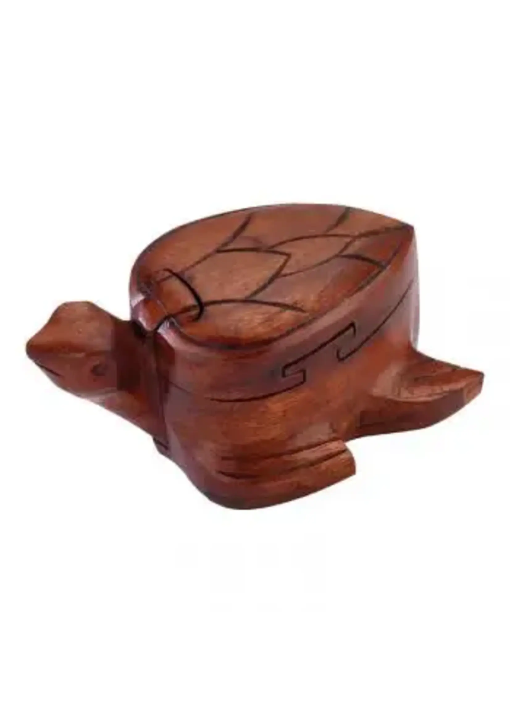 Wooden Puzzle Box Turtle