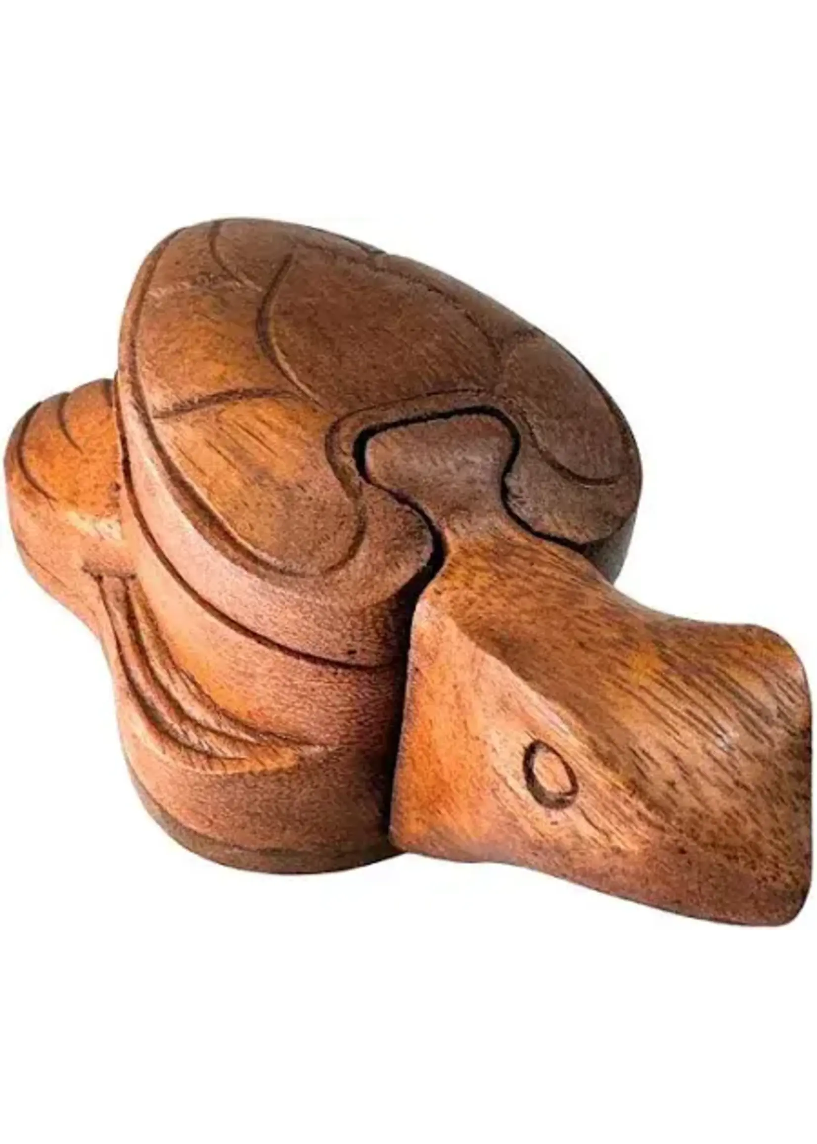 Wooden Puzzle Box Turtle