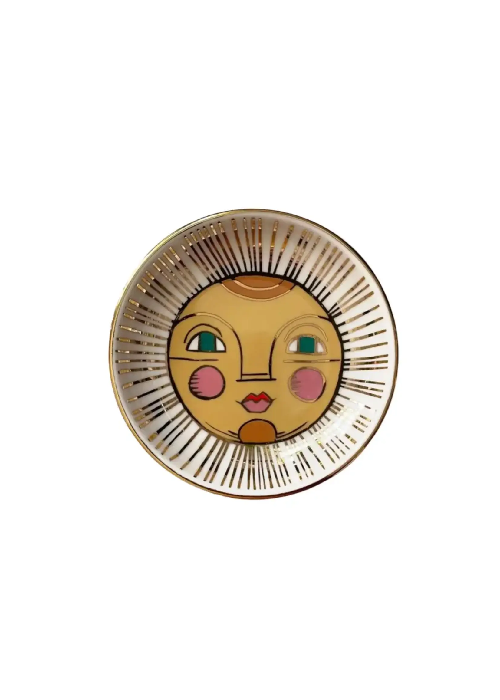 Trinket Dish Sun Porcelain