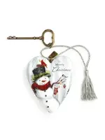 Art Hearts Merry Christmas Snowman