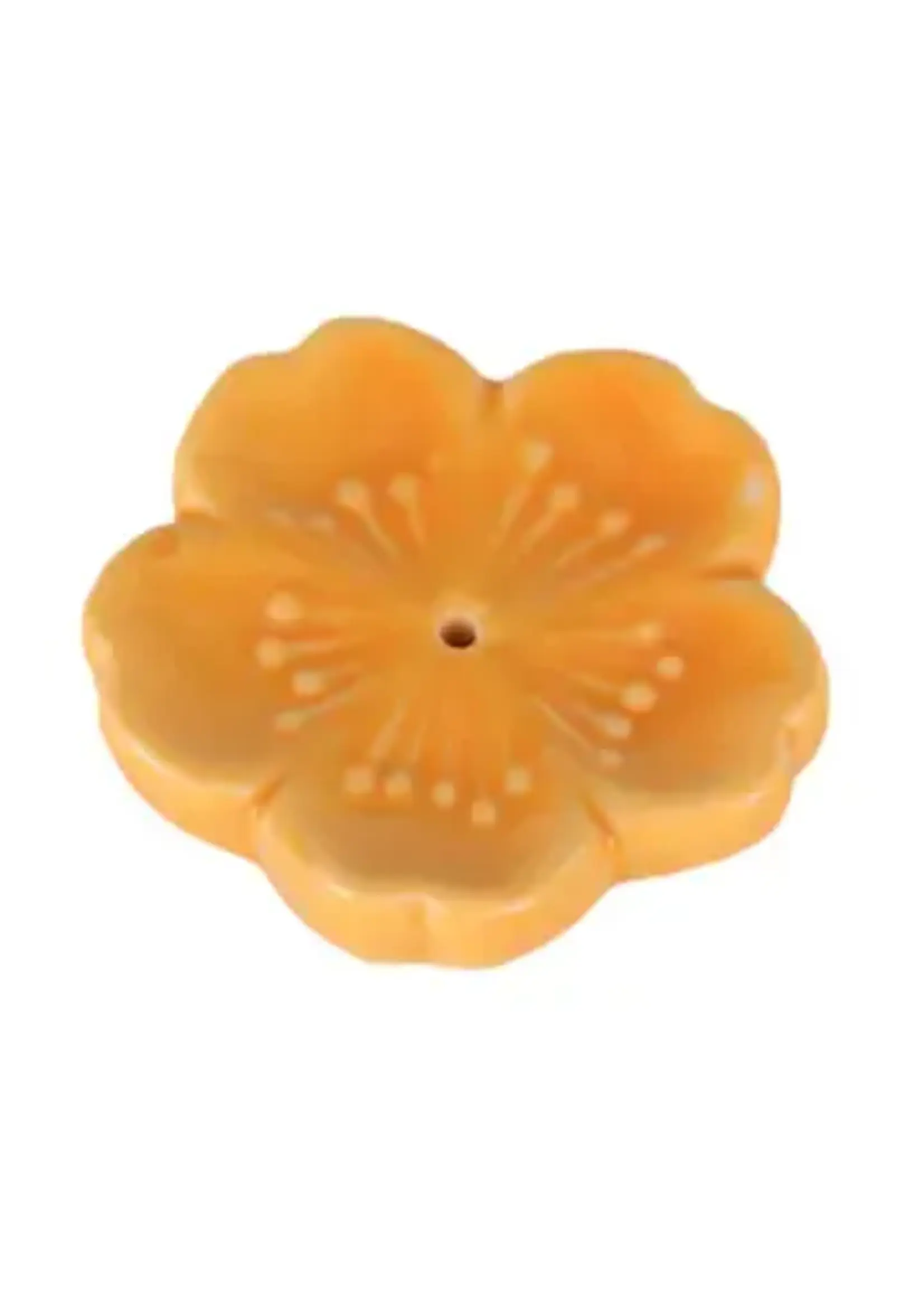 Incense Holder Sakura Cherry Blossom Yellow 2"