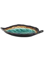 Plate Midori Kanyu Leaf 8" x 5.5"