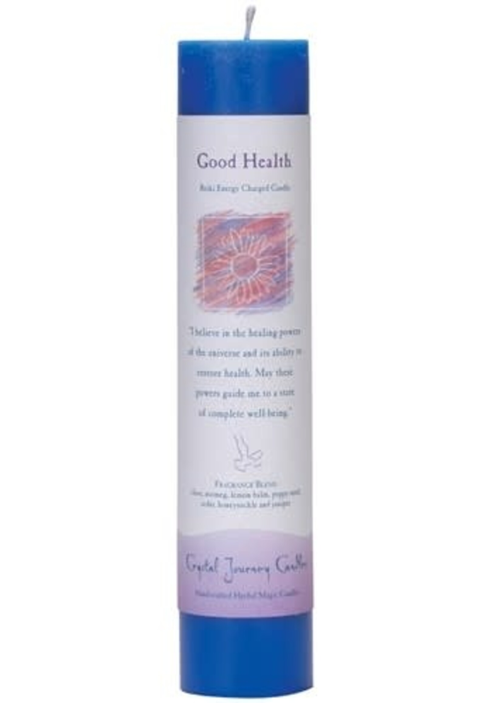 Crystal Journey Candle Pillar Good Health
