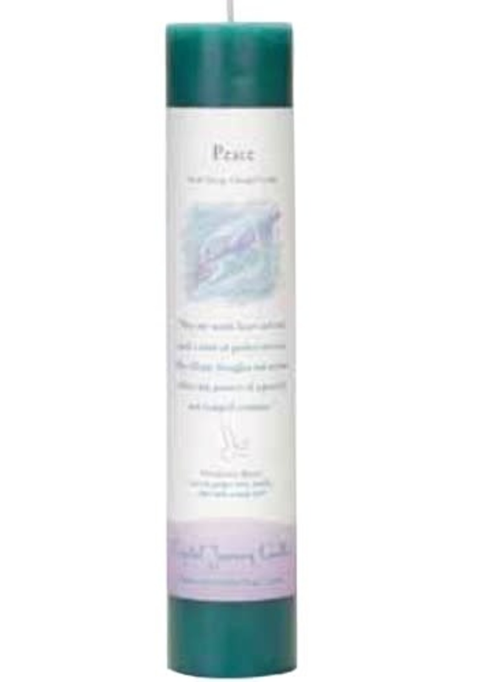 Crystal Journey Herbal Pillar Candle Peace