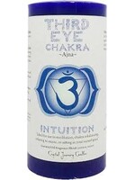 Crystal Journey Chakra Pillar Candle Third Eye