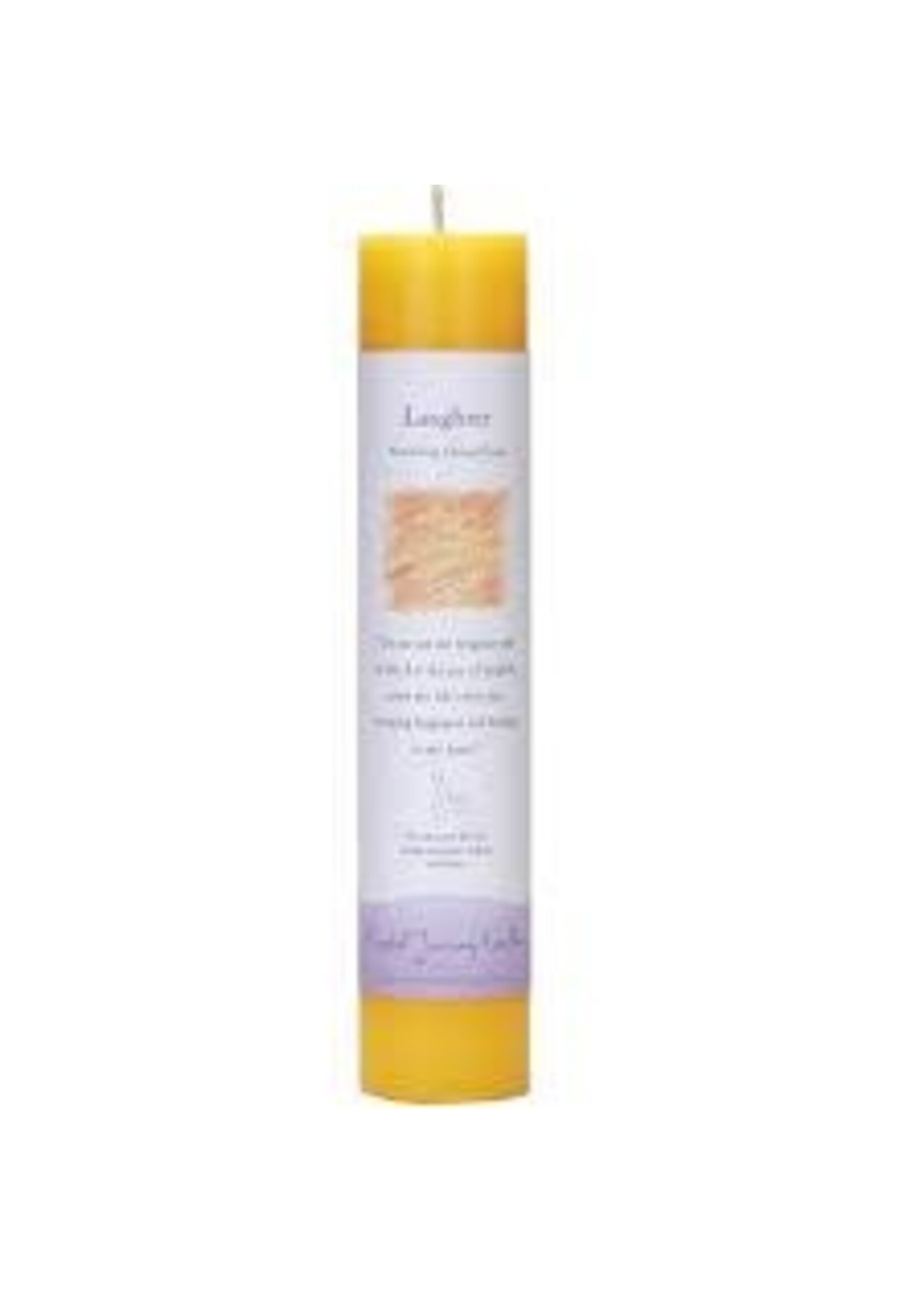 Crystal Journey Herbal Pillar Candle Laughter