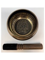 Mantra Singing Bowls Buddha Carving 4.5"