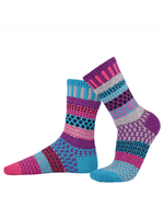 Solmate Socks Periwinkle Socks Adult Crew Lg