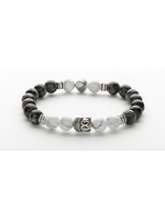 Bracelet Buddha Larvicite  Howlite