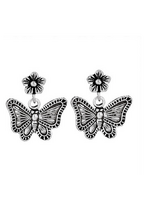 Earrings Butterfly Dangle Stud