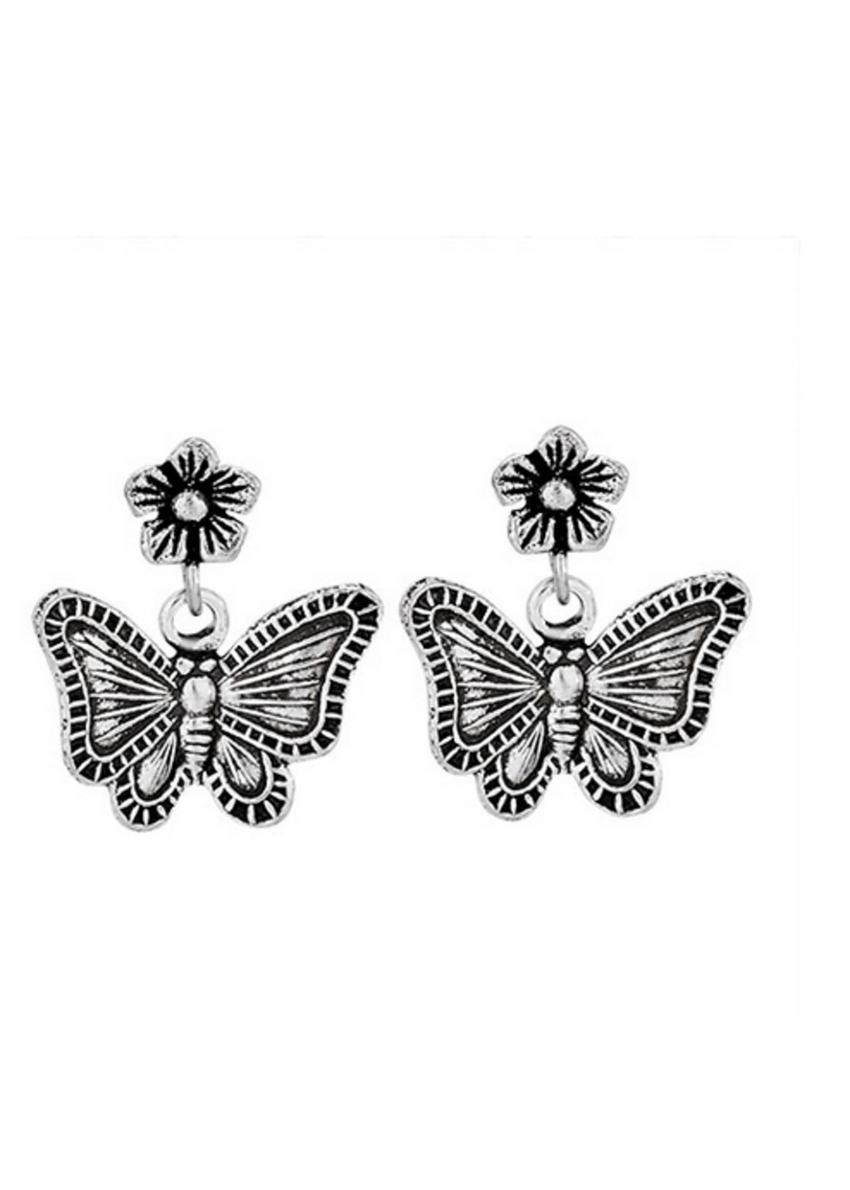 Earrings Butterfly Dangle Stud