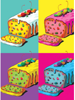 Card Xmas Warhol Fruitcake